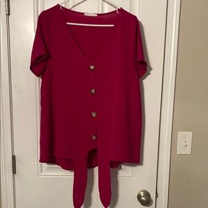 Pink Blush FSL apparel pink women’s maternity top